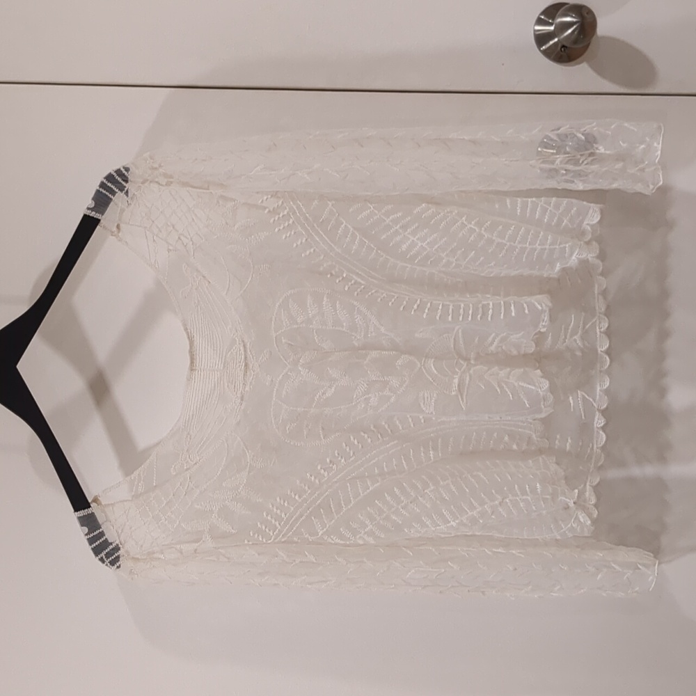 Vintage see through lace top